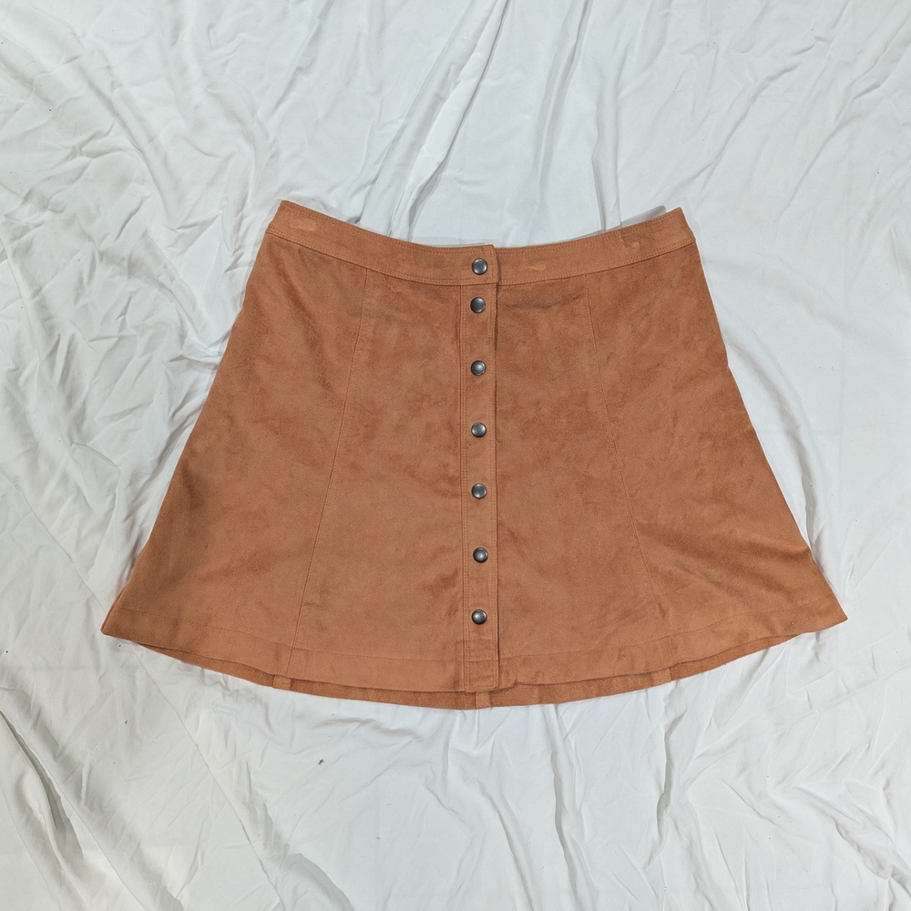 Abercrombie & Fitch Orange Button-Front Women's Skirt
